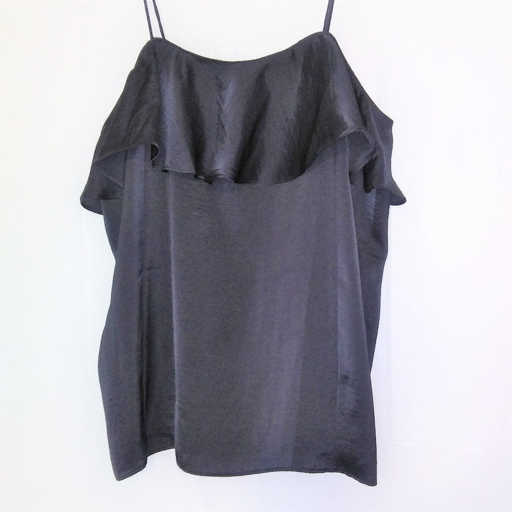 Forever 21 Black Ruffle Top Cami